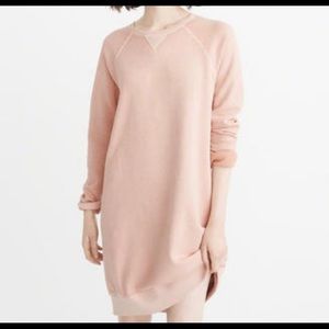 Abercrombie sweatshirt dress!  Rose-colored!  NWT!